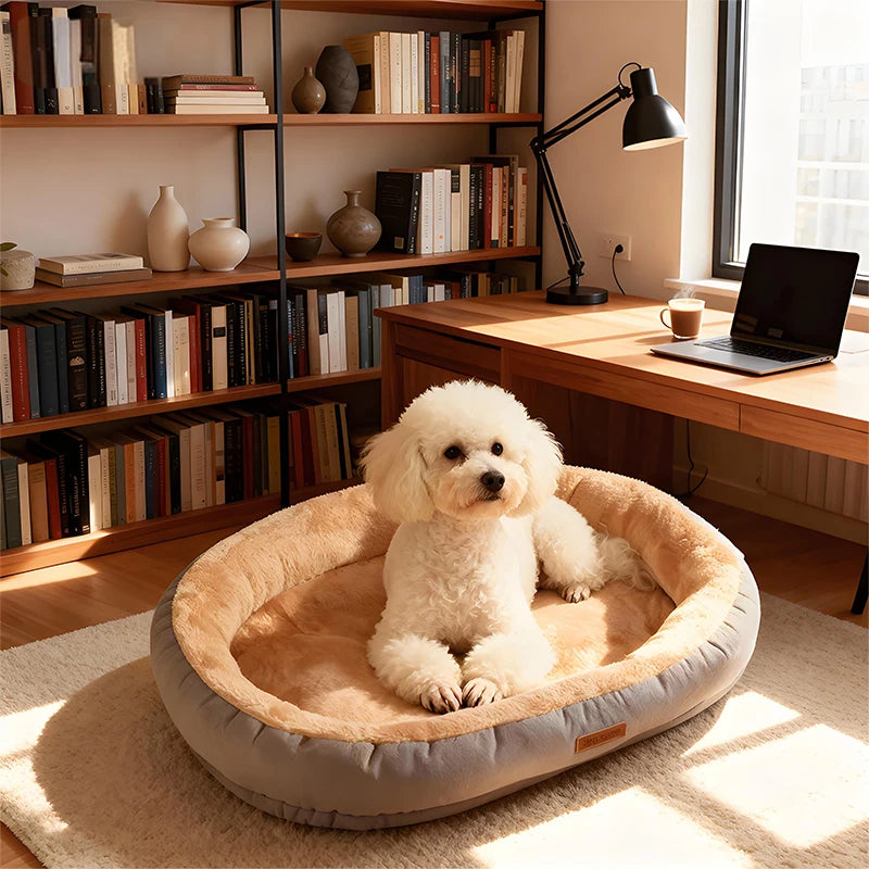 Winter Warm Small Dog Kennel Sleeping Puppy Cushion Cat Supplies  Accessories Washable Calming Sofa Cat Dog Pet Bed