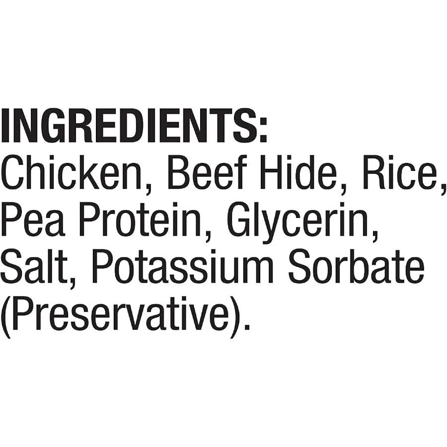 Good'N'Fun Chicken Flavored Dumbbells Rawhide Snacks for Small Dogs Perfect Treats for Training and Mental Stimulation Chewy Te