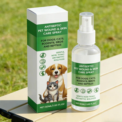Dog Skin Soothing Spray 50ml Anti Itch Relief Pet Hot Spot Wound Care Moisturizer Cat Puppy Coat Healing Quick Absorb Liquid