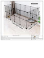 Cat and Dog Pet Fence Indoor Enclosure Freely Combinable Cat Cage Dog Cage Training Isolation Toilet Area for Small and Medium-Sized Dogs