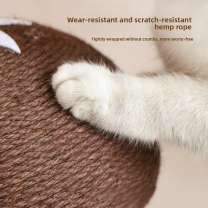 Mushroom Sisal Cat Scratching Post & Board, Vertical Claw Grinding Pad, Durable Non-Shed Cat Scratching Supplies