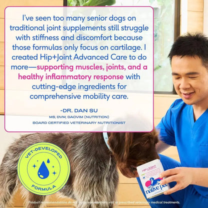 Advanced Care - Hip & Joint Supplement for Dogs - Supports Joints, Cartilage, Muscles & Anti-Inflammatory with HMB, UC-II Collag