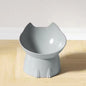 Elevated Cat Bowl Neck Protector Anti Vomiting Food Water Bowls for Indoor Cats Kittens Anti-Tip Plastic Raised Pet Feeding Dish