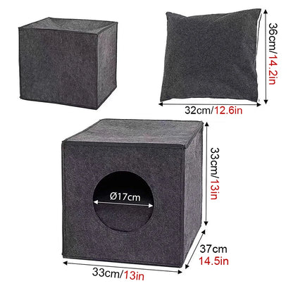 Felt Pet Nest Creative Breathable Collapsible Cat Bed House Warm Nest For Cat Portable Carrier Bag Outdoors