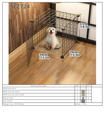 Dog Cage for Medium-Sized Dogs, Small Dogs, Indoor Teacup Dogs, Teddy, Labrador Villa Fence with Toilet, Dog Supplies