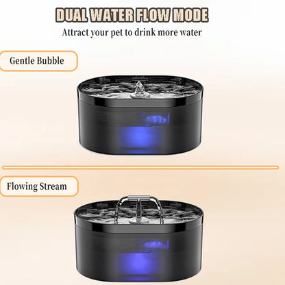2.2L T-shaped Cat Water Fountain,Pet Water Dispenser With Filter,Dog Drinking Fountain For Cats,Ultra Quiet Water Pump