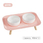Pet Ceramic Bowl Double-Way Anti-Splash Anti-Flip Cat Dish Neck Protection Dog Bowl Water Bowl Prevent Spill Dog Feeder