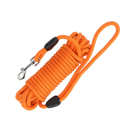 5M/10M Dog Leashes Long Pet Leash Puppy Walk Training Round Rope For Small Medium Big Dog with Foam Handle