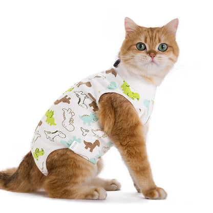 Cat After Surgery Anti Licking Breathable Cat Clothes Surgery Recovery Suit Female Cat Spay Recovery Suit Kitten Onesie for Cats
