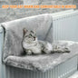 Hanging Cat Bed Hammock Luxury Radiator Bed Warm Fleece Basket Pet Metal Iron Frame Sleeping Bed for Cats