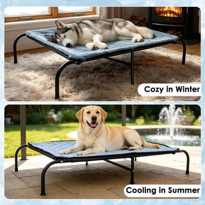 Pet Ice Silk Cooling Mat, Breathable and Non-Slip, Summer Heat Relief, Waterproof, Suitable For Dogs Cats, Universal Size For C