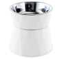 Pet supplies cat food bowl raised pet puppy feeder water bowl stainless steel cat water feed dish pet eating cat