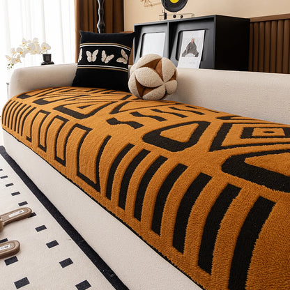 Winter Short Velvet Sofa Cushion Non-Shedding Slip-resistant Home animal feiendly Protection Cover for Living Room Furniture