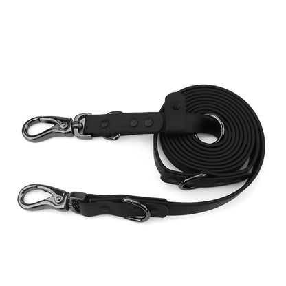 Waterproof Dog Leash with 2 Hooks for Walking,Adjustable for Traffic Control Safety Durable and Odor Proof for Medium Large Dogs