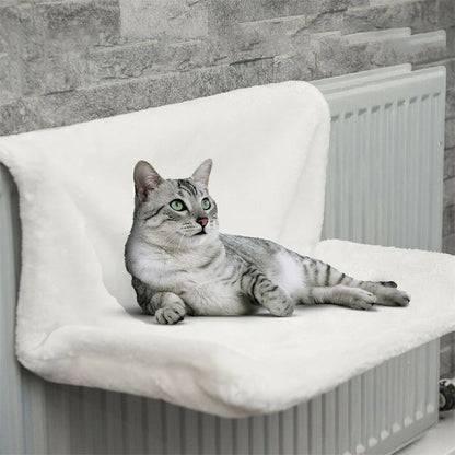 Hanging Cat Bed Hammock Luxury Radiator Bed Warm Fleece Basket Pet Metal Iron Frame Sleeping Bed for Cats