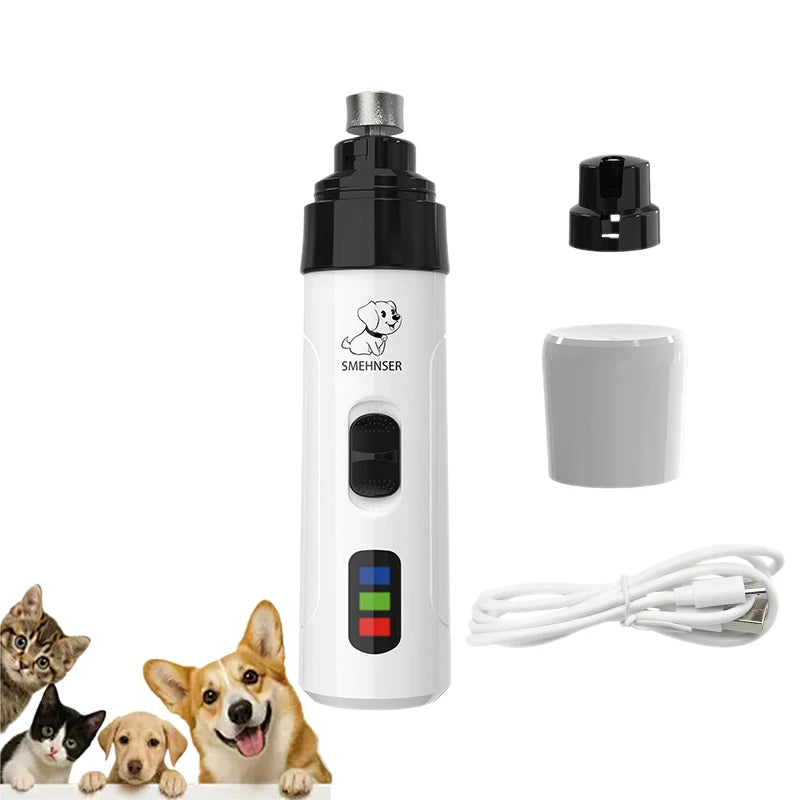 Silent Groom Pro Nail Grinder, 2025 Upgraded Silent Groomer Pro Nail For Dogs, Rechargeable USB Charging Pet Nail Grinder