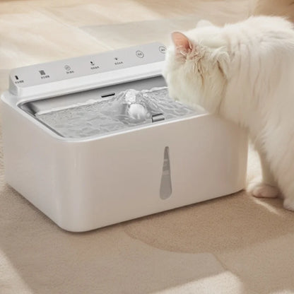 A 5-liter Capacity Wireless Sensor Can Multi-cycle Live Water Filter Pet Automatic Water Dispenser Silent Smart Pet Water Feeder