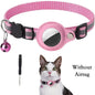 Anti-Lost Cat Collar for Airtag GPS Tracker Protective Case With Bell Reflective Cats Necklace Kitten Accesories Pet Products