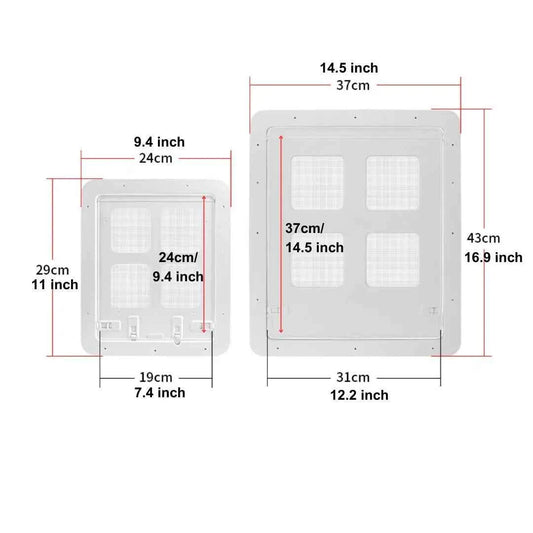 Screen Door for Cats, Patio Screen Door for Pets, Free Entry and Exit for Cats and Dogs, Magnetic Lockable Pet Screen Door, Dog Screen Door, High-Quality Abs Material, Large and Small Sizes Available, Easy and Quick Installat