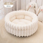 Home Plush Pet Nest Winter Cat Nest Dog Nest Warm Detachable and Washable Round Cat Nest Pet Bed Seasonal Universal Decoration