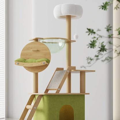Cat Climbing Frame Cat Tree Integrated Large Wooden Cat Frame House Grab Post Space Cabin Cat Frame Cat Climbing Tree Cat Toys