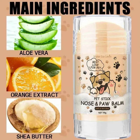 45g Pet Paw Care Cream Stick, Rich in Natural Plant Ingredients, Gently Moisturizes and Quickly Relieves Dry Paws, Cares for the Health of Pet Paws