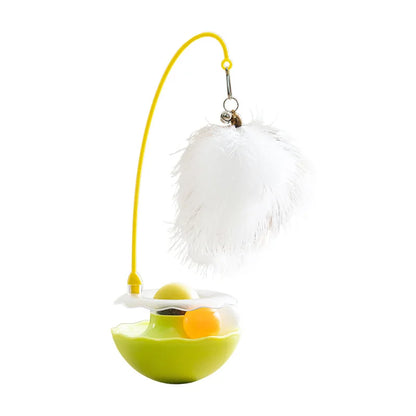 Premium Tumbler Cat Toy, Detachable Teaser Wand, Feather Bell, Catnip Ball, Pet Supplies, Plush Feather Toy