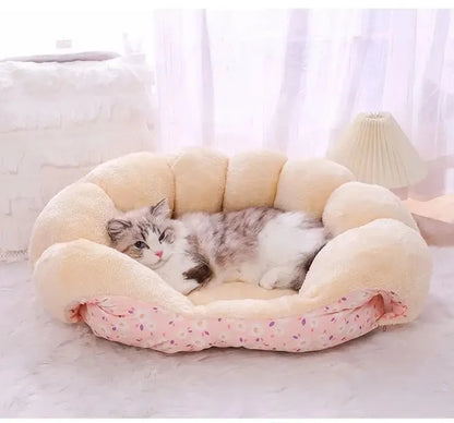 Cute Warm Cat Bed Nest Small Dog Kennel Winter Thick House Pet Puppy Sleeping Bag Super Soft Plush Cat Sleeping Bed Pet Cushion