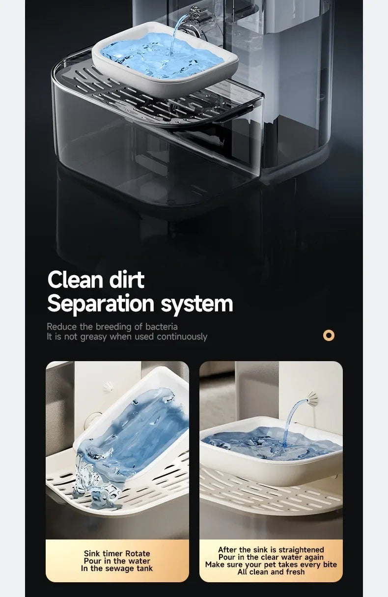 4.5L Smart Dump Pet Water Dispenser Remote Control Automatic Wireless Water Drinker Cat Water Feeder Kitten Heating Fountain