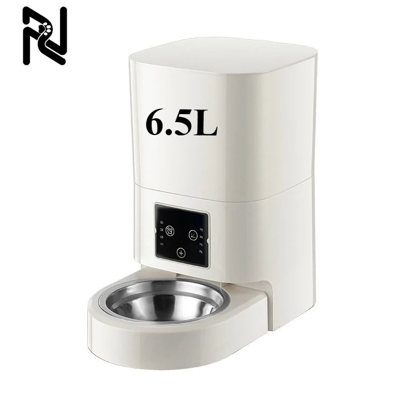 Smart 6L Automatic Pet Feeder with Timer USB & Battery Powered Slow Feed Dispenser for Cats and Dogs No Plug Included
