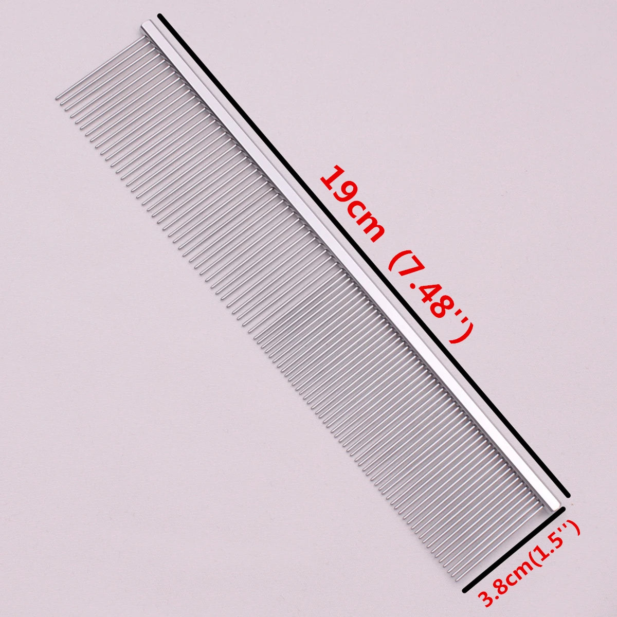 Copper Dog Grooming Combs Pet Boundary Knot Massage Tools Professional Salon Cat Hair Cleaning Crescent High Low Teeth 7817#