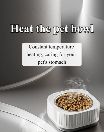 Pet Heating Bowl for Water/Food Cat Bowl Heating Noiseles Keep Warming Dog Water Bowls Winter Constant-temperature Pet Supplies