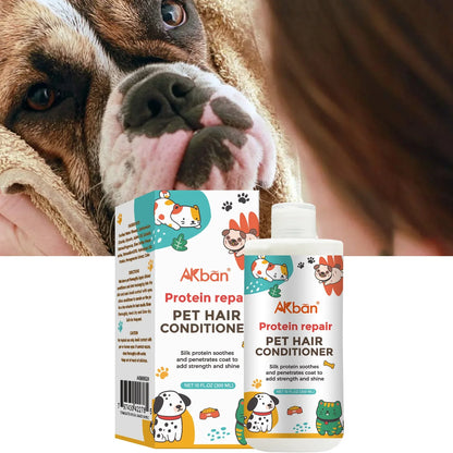 Pet Conditioner Cat Dog Shower Gel Shampoo Deep Cleaning Deodorizing Anti Itch Hair Soft Fluffy Lasting Fragrance Pet Supplies