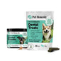 Dog Dental Care Virtual Bundle Mint Dental Powder 60 Servings + Fresh Sticks Oral Hygiene Chews 16 ct