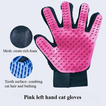 New Silicone Cat Hair Remove Gloves Rubber Pet Beauty Cleaning Grooming Effective Massage Dog Combs Floating Brush Glove
