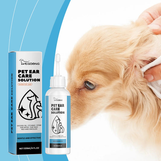 Pet Ear Cleaner Cats and Dogs Ears Cleaning Dirt Remove Mites Anti Infections Ear Drops Ear Deodorizing Pet Cleaning Products