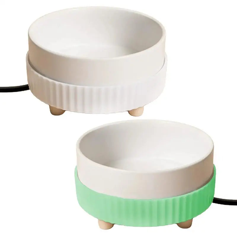 Pet Water Dispenser Heated Pet Water Bowl Thermal Pet USB Dog Dispenser Bowl Heated Rechargeable Cat Food Drinking Supplies