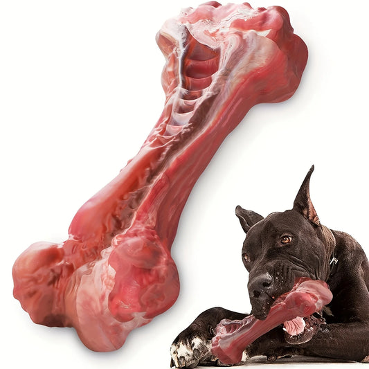 Natural Rubber Silicone Dog Bite Toy – Non-Toxic Teeth Cleaning Bone for Strong Chewers - Pet Suppie