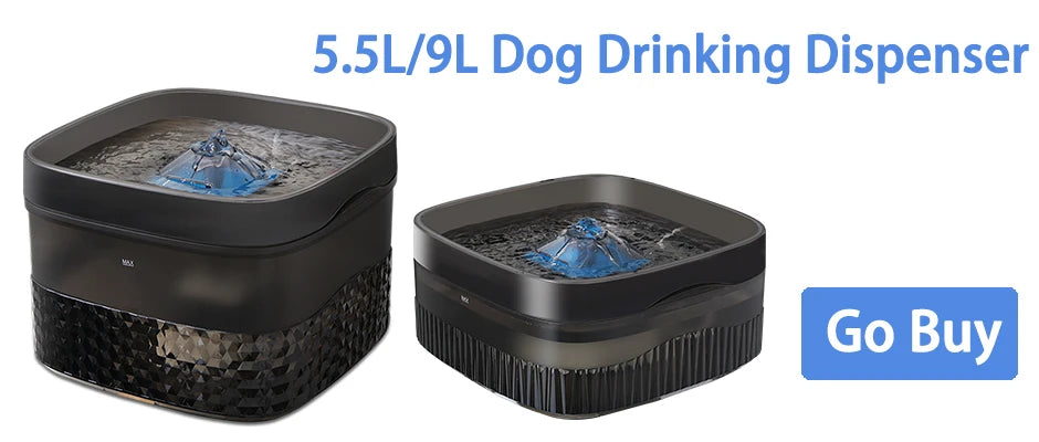 8L Dog water fountain Stainless Steel water dispenser for dogs cats smart Pet water Dispenser for Large Dogs Cat with Sensor