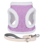 Warm Winter Dog Harness and Leash Set Soft Fur Cat Dog Vest Harness For Small Medium Dogs Cats Chihuahua French Bulldog