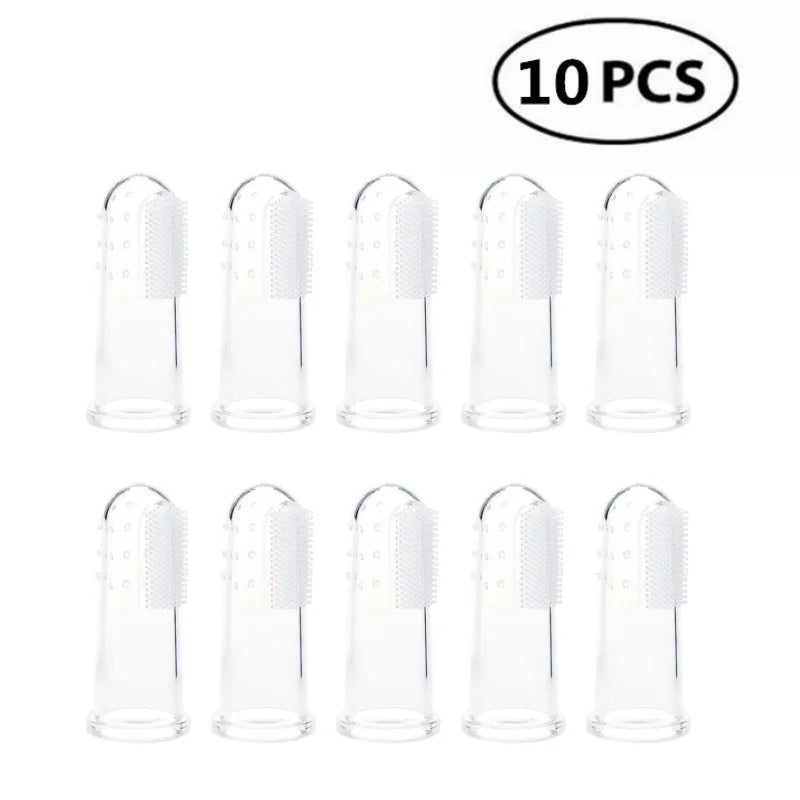 10pcs Dog Tooth Brushing Kit Finger Toothbrush for Dogs Cat Puppy Toothbrushs Dog Toothbrushs for All Pets