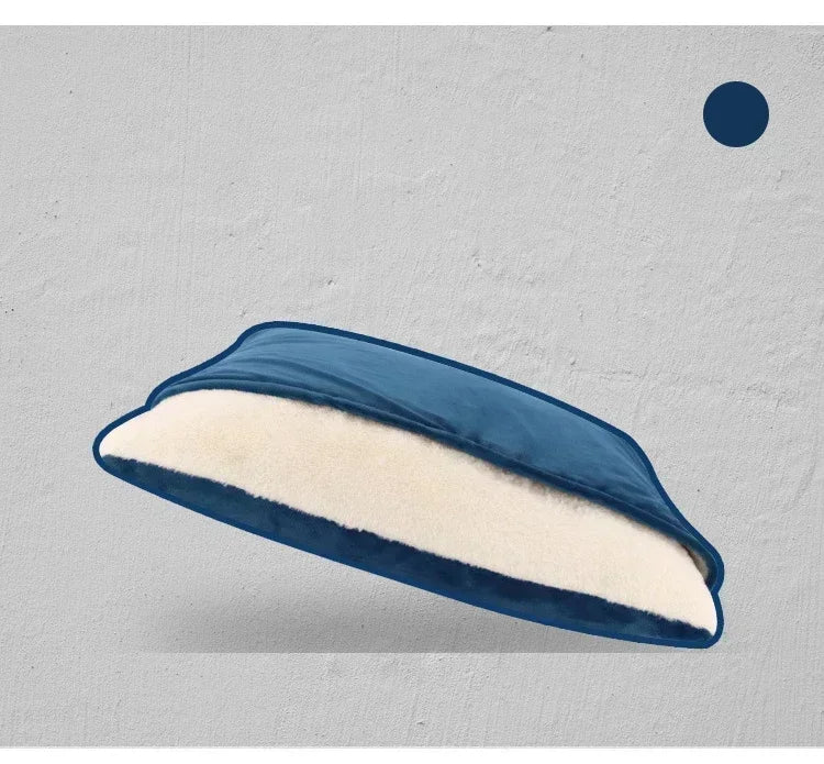 Bite-Resistant Washable Pet Bed - Winter Warm Removable Plush Cushion Large Dog Kennel Sofa Mat & Cat Sleeping Bag for Pets