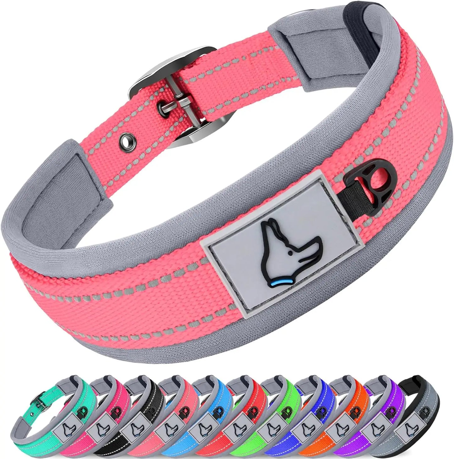 Solid Dog Collars Nylon Dog Collar For Small Medium Large Dogs Teddy Keji Pitbull Bulldog Beagle