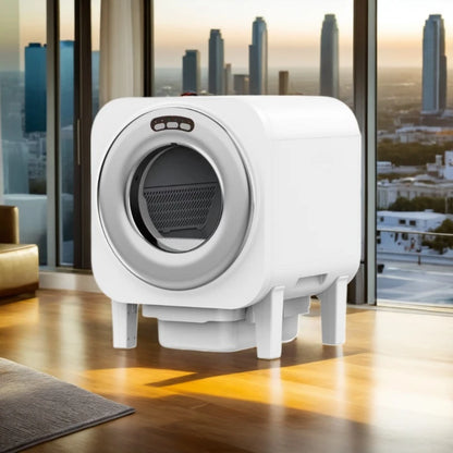 Pet Intelligent Cat Toilet, Electric Cat Litter Box, Large Automatic Poop Scoop, Cat Iitter Machine To Prevent Splashing Outside