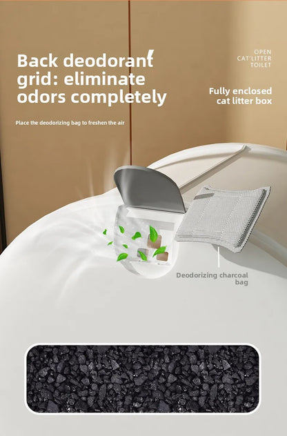 Self Cleaning Cat Litter Box Extra Large Fully Enclosed Drawer Dual Side Doors Odor Control  Cat Toilet Arenero Gato Pet Items