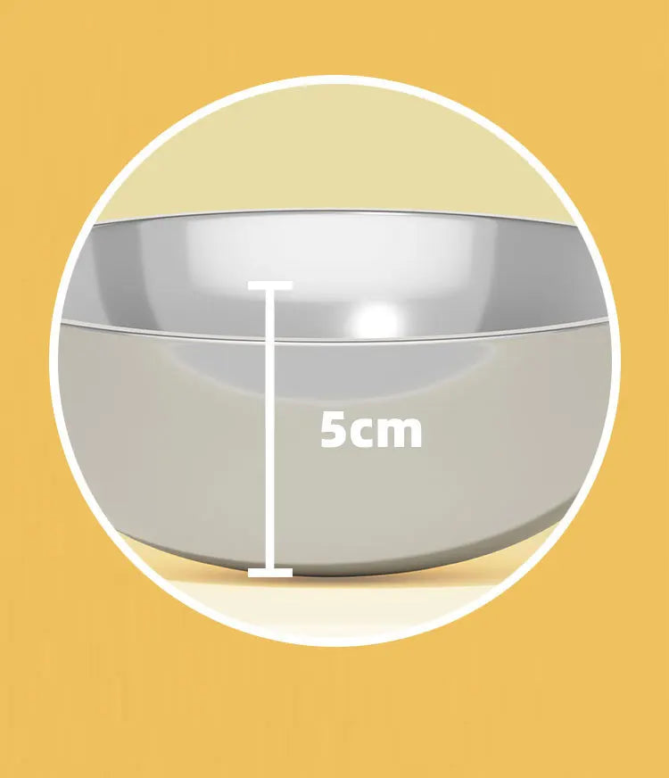 Adjustable Height Pet Bowl with Neck Support - Stainless Steel Dual Dish Anti-Slip Easy Clean Large Capacity Cat Dog Bowl