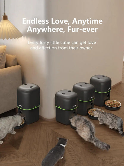 Automatic Cat Feeder Camera Furpipi Pet Smart Cat Food Kibble Dispenser Tuya Control WiFi Auto Feeder For Cats Dog Accessories