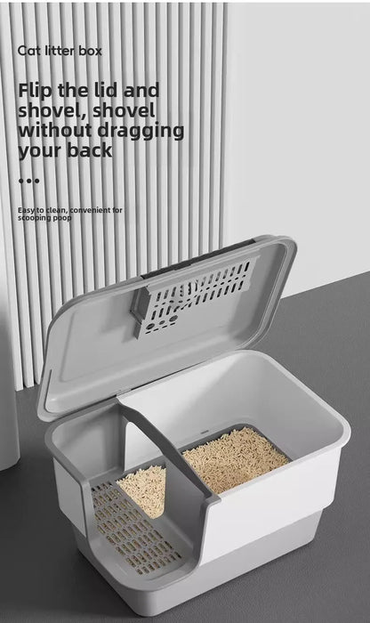 Cat Litter Box Self Cleaning Extra Large Closed Odor Control Anti Splash Corridor Style Covered Cat Toilet  Arenero Autolimpieza