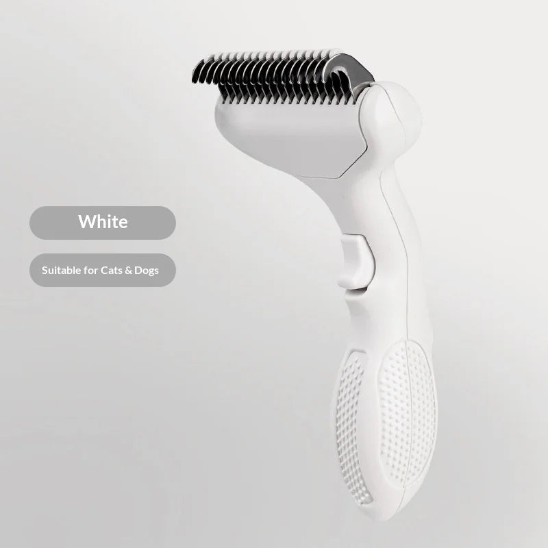 Pet comb cat-specific de-hair comb dog hair thinning brush grooming tool stainless steel cat hair removal brush pet supplies