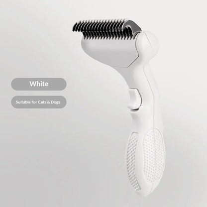 Pet comb cat-specific de-hair comb dog hair thinning brush grooming tool stainless steel cat hair removal brush pet supplies